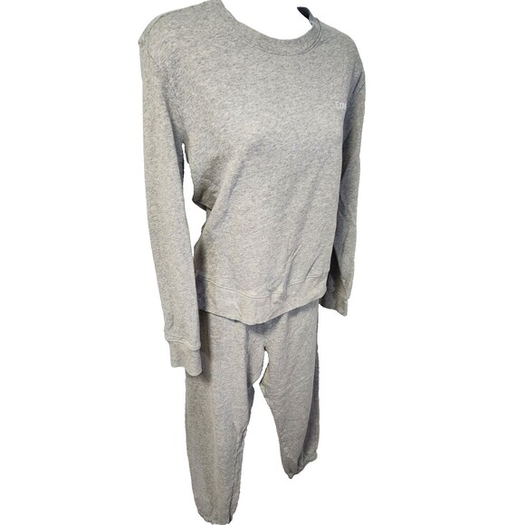 Calvin Klein Women’s 2-Piece Pajama Set | Long Sleeve Jogger, Gray, Size M, GUC - Picture 4 of 16